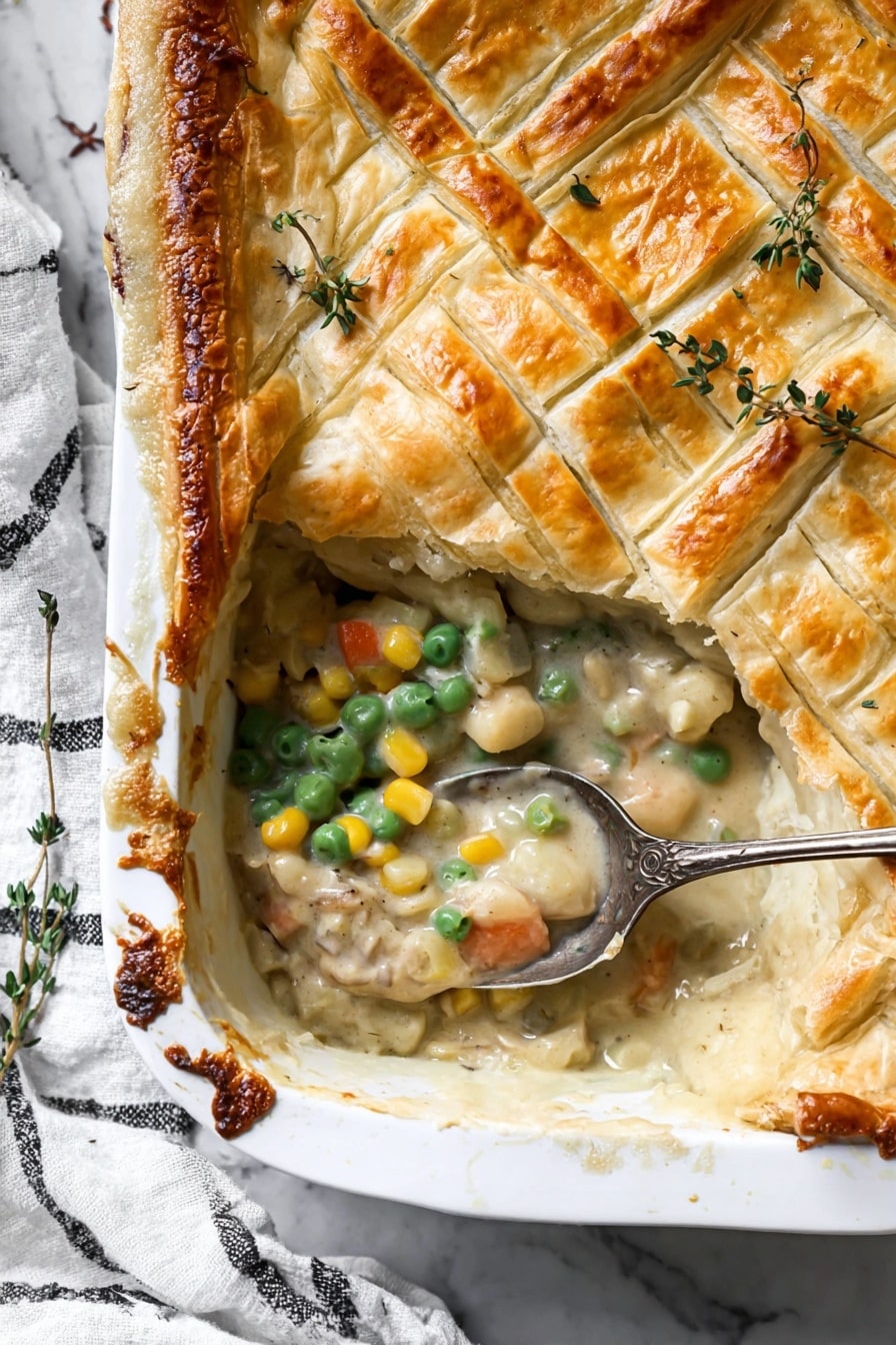 Cozy Vegetable Pot Pie: Flaky Puff Pastry Topping Guide